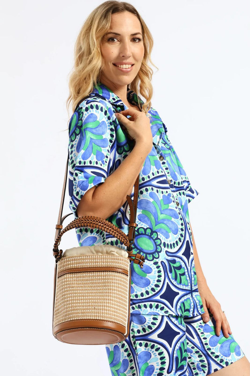 Zara Potli Crossbody Bag - Beige
