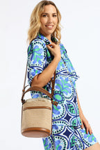 Beige Zara potli crossbody bag