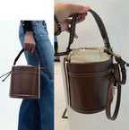 Brown Zara potli crossbody bag