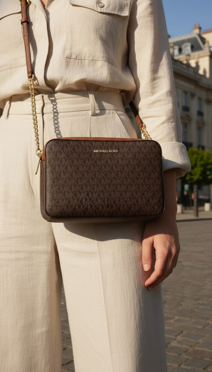 Michael Kors Camera Bag - Brown